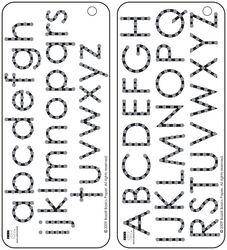 Bazzill Alphabet Jewel Template (2) - Lilly Grace Crafts