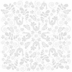 Bazzill 12x12 Fancy Bird Bazzill White (15) - Lilly Grace Crafts