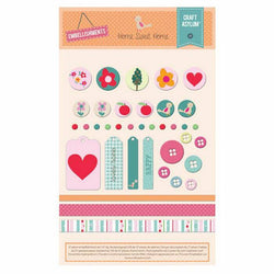 Home Sweet Home - Embellishment Set 37pcs - Lilly Grace Crafts