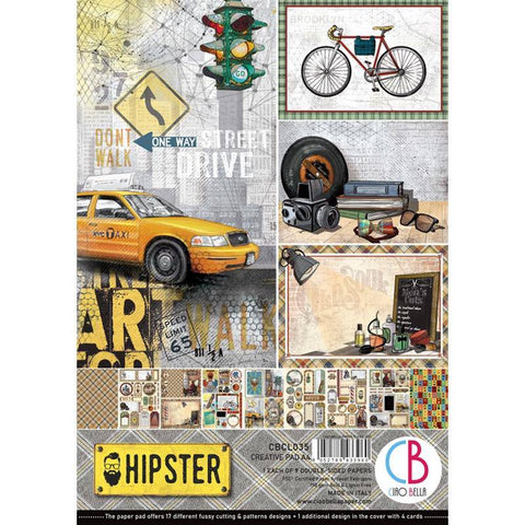 Ciao Bella Hipster Double-Sided Creative Pad A4 - Lilly Grace Crafts