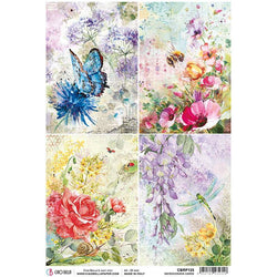 Ciao Bella Microcosmos Cards  - Rice Paper 5 Sheets - Lilly Grace Crafts