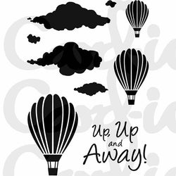Card-io Stamps Up, up and Away Combinations Clear Stamp - Lilly Grace Crafts