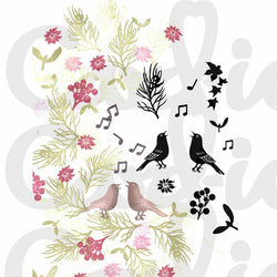 Card-io Stamps Christmas Chorus Majestix Stamp Set - Lilly Grace Crafts