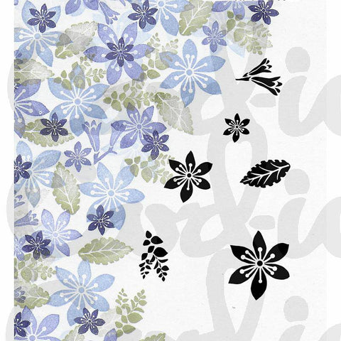 Card-io Stamps Majestix Freesia and Violet - Lilly Grace Crafts