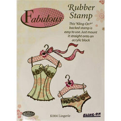 Finhaven Fabulous Lingerie Rubber Cling Stamp - Lilly Grace Crafts