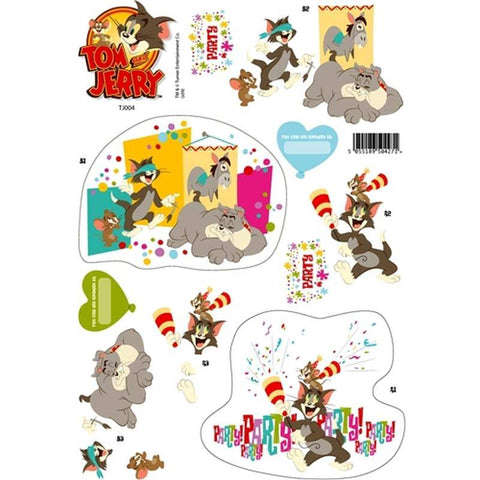 Finhaven Tom and Jerry Party Popper 3D 10 Sheets - Lilly Grace Crafts