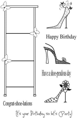 SP Stand with Shoes Clear Stamp - Lilly Grace Crafts