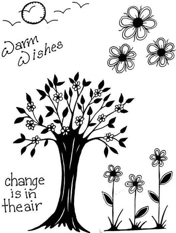 Lindsay Mason Designs Change is in the Air Clear Stamp - Lilly Grace Crafts