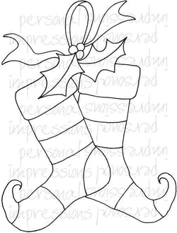 Lindsay Mason Designs Zendoodle Christmas Stocking Clear Stamp - Lilly Grace Crafts