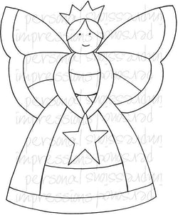 Lindsay Mason Designs Zendoodle Fairy A6 Clear Stamp - Lilly Grace Crafts