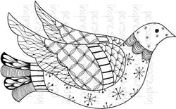Lindsay Mason Designs Zendoodle Dove Ready To Go A6 Clear Stamp - Lilly Grace Crafts