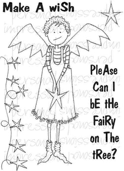 Lindsay Mason Designs Doo Lally Pip Tree Fairy A6 Clear Stamp - Lilly Grace Crafts