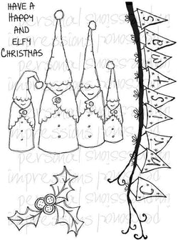 Lindsay Mason Designs Wood Elves A6 Clear Stamp - Lilly Grace Crafts