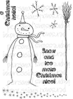 Lindsay Mason Designs Doo Lally Pip Stringy Snowman - Lilly Grace Crafts