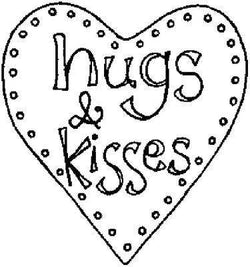 BH Hugs and Kisses Clear Stamp2x2 - Lilly Grace Crafts