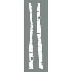 DecoArt Birch Trees Stencil Pack of 2 - Lilly Grace Crafts