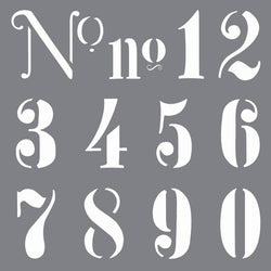 DecoArt Numbers Stencil - Lilly Grace Crafts