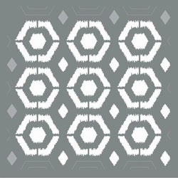DecoArt Ikat Hexagon Stencil - Lilly Grace Crafts
