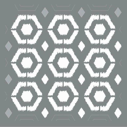 DecoArt Ikat Hexagon Stencil - Lilly Grace Crafts