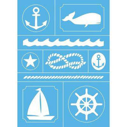 DecoArt Anchors Away Stencil - Lilly Grace Crafts