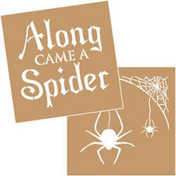 DecoArt Along came a spider value stencil - Lilly Grace Crafts
