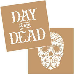 DecoArt Day of the Dead value stencil - Lilly Grace Crafts