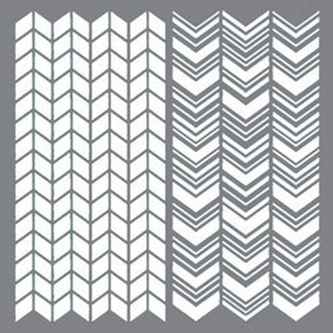 DecoArt Split Angles Stencil - Lilly Grace Crafts