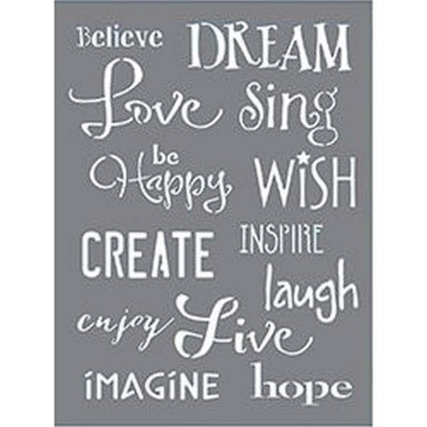 DecoArt Inspiration Stencil - Lilly Grace Crafts