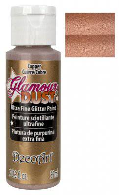 DecoArt Glamour Dust Copper Ultra Fine Glitter Paint 2oz. - Lilly Grace Crafts