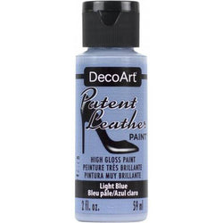 DecoArt Light Blue Patent Leather 2oz - Lilly Grace Crafts