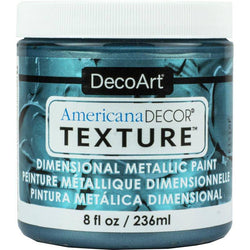DecoArt Aquamarine Texture Metallic - Lilly Grace Crafts