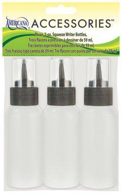 DecoArt 3- 2 oz. Empty Writer Bottles with - Lilly Grace Crafts