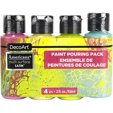 DecoArt Multi-Surface Satin Brights - 4 carton pack - Lilly Grace Crafts
