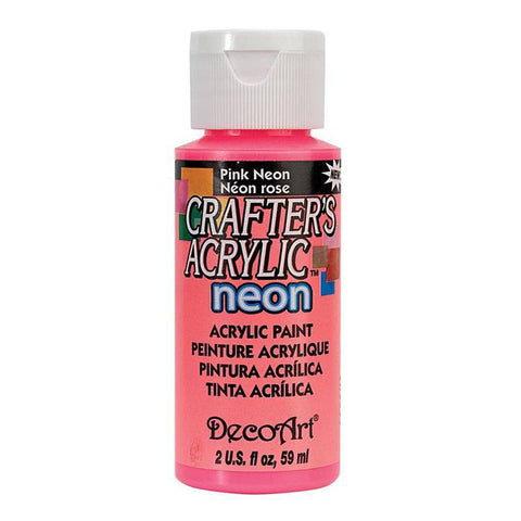 DecoArt Pink Neon Crafters Acrylic - Lilly Grace Crafts