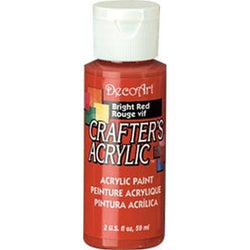 DecoArt Bright Red Crafters Acrylic - Lilly Grace Crafts
