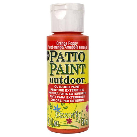 DecoArt Orange Poppy Patio Paint - Lilly Grace Crafts