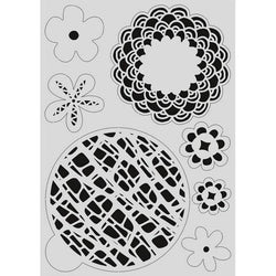 Yart Factory Flower Mask Stencil - Lilly Grace Crafts