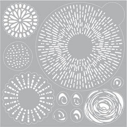 Yart Factory Line and Dot Mask Stencil - Lilly Grace Crafts