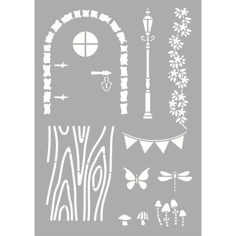 Yart Factory Fairy Door Stencil 1 - Lilly Grace Crafts