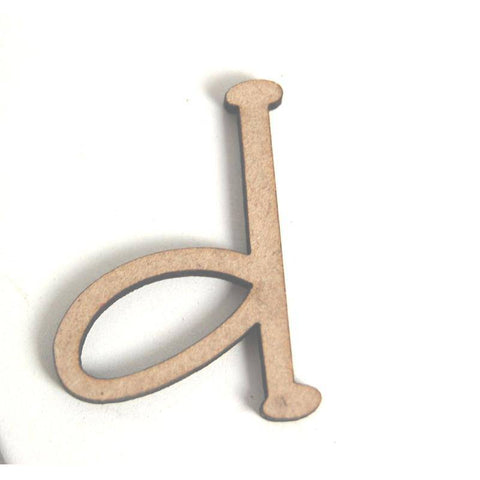 Yart Factory MDF Letter D - 28mm pk 10 - Lilly Grace Crafts