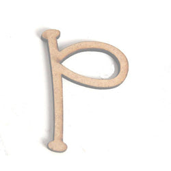 Yart Factory MDF Letter P - 28mm pk 10 - Lilly Grace Crafts