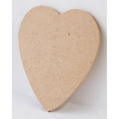 Yart Factory Heart - 3mm MDF 77x90mm - pack of 6 - Lilly Grace Crafts