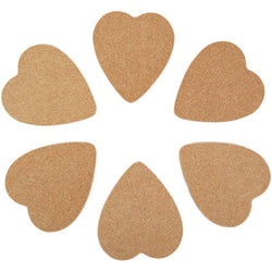 Yart Factory Heart - 6mm MDF 70x80mm -pack of 6 - Lilly Grace Crafts