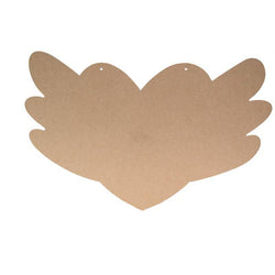 Yart Factory MDF Heart with Angel wings - Lilly Grace Crafts