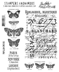 Art Gone Wild Papillon Cling Stamp - Lilly Grace Crafts
