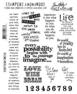 Art Gone Wild Stuff to say Cling Stamp - Lilly Grace Crafts