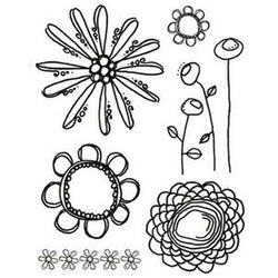 Creativity Inc. Stamps Doodle Bloom Clear Stamps - Lilly Grace Crafts