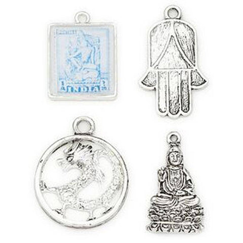 Creativity Inc. Token Charm Metal C Spiritual Ans - Lilly Grace Crafts