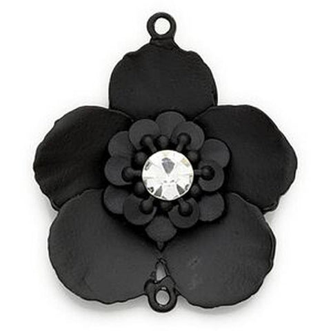 Creativity Inc. Token Pendant Metal Flower Black - Lilly Grace Crafts