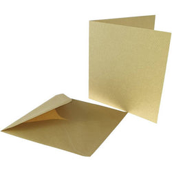 Craft UK Limited 5x5 Brown Kraft Card  Cards and Envelopes - Pack of 30 - Lilly Grace Crafts